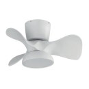 Ventilateurs plafonniers LED - Ventilateur plafonnier connecté 2100 lm Ø560 – AERIS – blanc mat