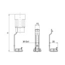 Tiges bougie E14 métal Ø23,5 mm – Support douille pour luminaire : 65, 85 & 100 mm