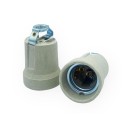 Douilles Techniques - Douille E27 en porcelaine haute température 180°C – Fixation verticale M10x1 – 4A 500V
