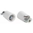 Douilles Techniques - Douille E14 en porcelaine pour fixation verticale M10