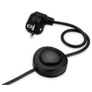 Câble Vinyl Vintage - Cordon électrique noir avec interrupteur à pied – 3x0,75 mm² – 4 m