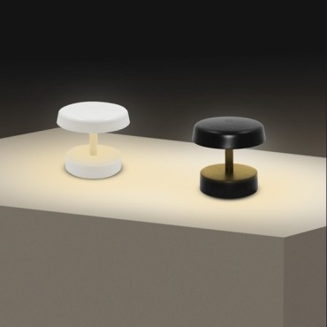 Lampes sans fils pour table et jardin - Lampe de table LED rechargeable SAN 0,8W - 80 lumens - Blanc chaud 3000K - IP44 - Dim...