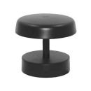 Lampes sans fils pour table et jardin - Lampe LED rechargeable noire SAN – éclairage tactile nomade IP44 USB-C
