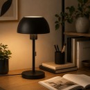 Lampe à poser - URBAN S – Lampe à poser noire en métal avec culot E27