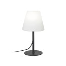 Lampe à poser - GARDA – Lampe à poser extérieure anthracite avec culot E27