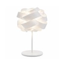 Lampe à poser - CLOUD – Lampe à poser design blanche avec pied métal