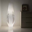 Luminaires - DAMA HELIOS – Lampadaire design blanc contemporain