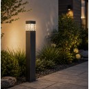 Éclairage jardin & terrasse - Borne extérieure KALLIO anthracite IP44 E27 – Éclairage design pour allée et jardin