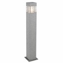 Éclairage jardin & terrasse - Borne extérieure KALLIO granit clair IP44 E27 – Éclairage design pour allée et jardin