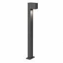 Éclairage jardin & terrasse - Borne extérieure 1 mètre IBIZA10G anthracite IP65 GU10 pour allée et parking