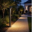 Éclairage jardin & terrasse - Borne extérieure 1 mètre IBIZA10G anthracite IP65 GU10 pour allée et parking