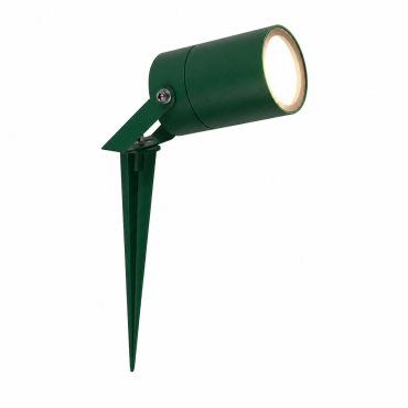 Éclairage jardin & terrasse - Spot piquet extérieur orientable SPIKY1V vert IP65 GU10 pour jardin paysager