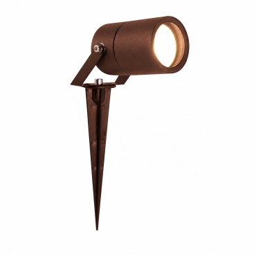 Éclairage jardin & terrasse - Spot piquet extérieur orientable SPIKY1C finition effet cuivre IP65 GU10 pour jardin