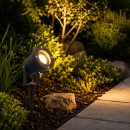 Éclairage jardin & terrasse - Spot piquet extérieur SPIKY2 anthracite IP65 GU10 orientable pour jardin