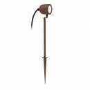 Éclairage jardin & terrasse - Spot piquet extérieur orientable effet cuivre IP65 GU10 pour jardin paysager