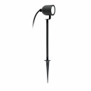 Éclairage jardin & terrasse - Spot piquet extérieur noir orientable IP65 GU10 pour éclairage paysager