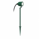 Éclairage jardin & terrasse - Spot piquet extérieur vert orientable IP65 GU10 pour éclairage paysager naturel