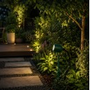 Éclairage jardin & terrasse - Spot piquet extérieur vert orientable IP65 GU10 pour éclairage paysager naturel