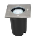 Éclairage jardin & terrasse - Spot encastrable extérieur carré inox IP67 GU10 pour terrasse et bord de piscine