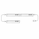 Éclairage cuisine & dressing - Réglette LED CCT avec interrupteur – 5W à 22W – 30 à 147 cm