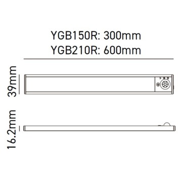 Éclairage cuisine & dressing - Réglette LED CCT rechargeable avec détecteur de présence – 30 cm et 60 cm