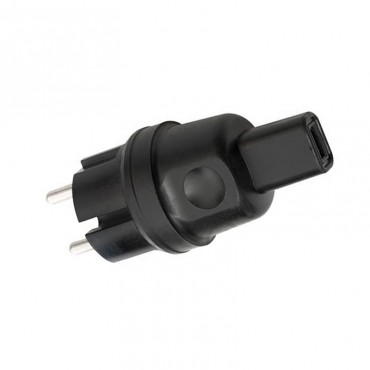 Fiches et interrupteurs - Fiche mâle IP44 pour câble plat 1.5mm2