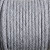 Fil électrique tissu câble rond 2x0.75 mm² Fil Électrique Tissu Marron Cendré 2x0,75mm² - Câble Électrique Textile de Qualité