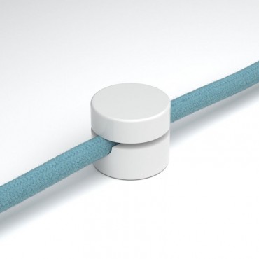Composants - Passe-Câble Blanc en Plastique pour Câbles Textiles : Esthétique, Décoration Intérieure et Montage Facile