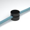 Composants - Passe-Câble Noir en Plastique pour Câbles Textiles : Esthétique, Décoration Intérieure et Montage Facile