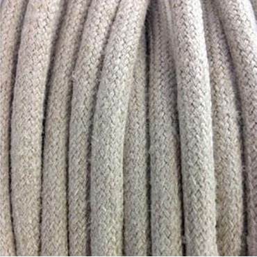 Fil électrique - câble électrique textile grande section Câbles Textiles Lin 3x1.5mm² - Alliez Style et Puissance dans Vos Pr...