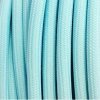 Fil électrique tissu câble rond 2x0.75 mm² Fil Électrique Tissu Bleu Pastel 2x0,75mm² - Câble Électrique Textile de Qualité