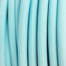 Fil électrique tissu câble rond 2x0.75 mm² Fil Électrique Tissu Bleu Pastel 2x0,75mm² - Câble Électrique Textile de Qualité