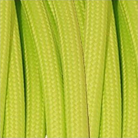 Fil électrique tissu câble rond 2x0.75 mm² Câble Textile Vert Pastel