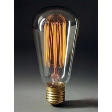 Ampoules - Ampoule rétro Edison Filaments Droits ST64 60W E27