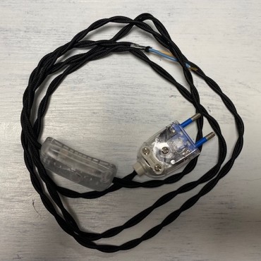 Câble pré-monté - KIT fil torsadé noir 180