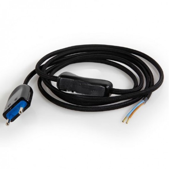 Câble pré-monté - KIT fil noir 180