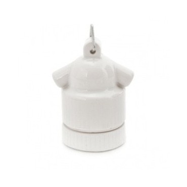 Douille Lampe E27 Porcelaine - Douille en Porcelaine Suspension Blanche