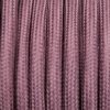 Fil électrique tissu câble rond 2x0.75 mm² Fil Électrique Tissu Rose 2x0,75mm² - Câble Électrique Textile de Qualité