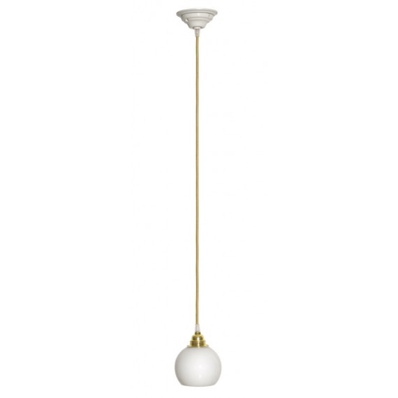 Lampes Suspensions - Suspension Bulbe en porcelaine blanche