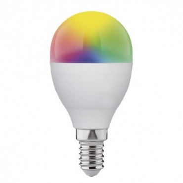 Ampoules - Ampoule Led connectée E14 470lm, 40 W (Eq. Inc.), variation blanc & couleur
