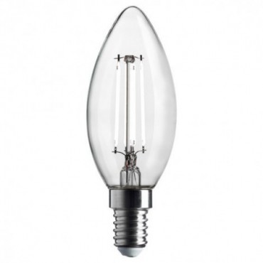 Ampoules - Ampoule led à filament blanc E14 470lm, 40 W (Eq. Inc.), blanc chaud