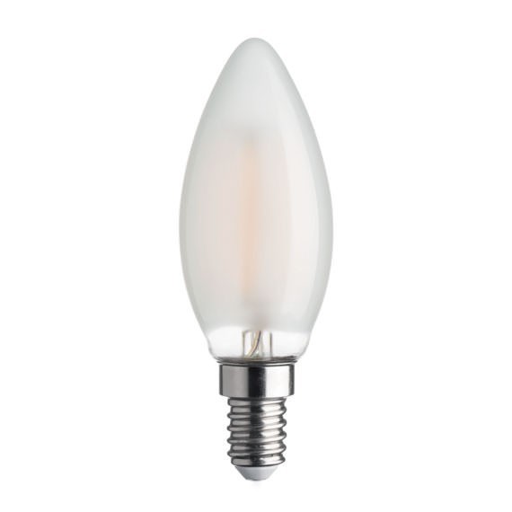 Ampoules - Ampoule led satinée E14 470lm, 40 W (Eq. Inc.), blanc chaud, dimmable