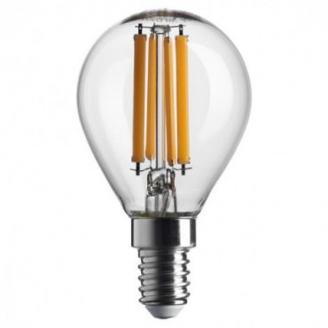 Ampoules LED Filament Verre Clair - Ampoule LED E14 – 2,5W – 250 lm – 2700K Blanc Chaud – Équiv. 25W – Forme Sphérique – à Fi...