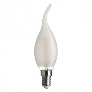 Ampoules - Ampoule led satinée E14 806lm, 60 W (Eq. Inc.), blanc chaud