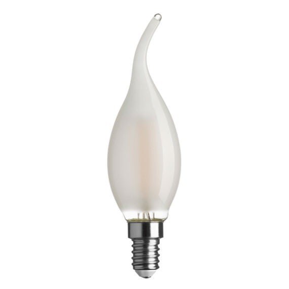 Ampoules - Ampoule led satinée E14 806lm, 60 W (Eq. Inc.), blanc chaud