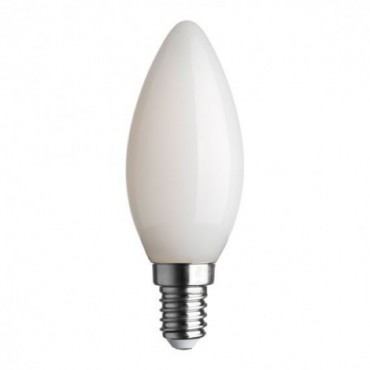 Ampoules - Ampoule led opale E14 470lm, 40 W (Eq. Inc.), blanc chaud