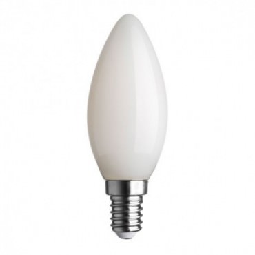 Hors catalogue - Ampoule LED Flamme E14 5,9W 2700K – 806 lm Dimmable Verre Opale Équivalent 60W