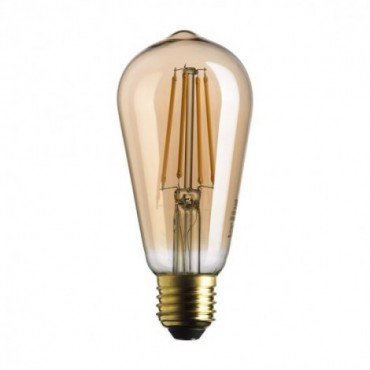 Ampoule led déco dorée 725lm, 55 W (Eq. Inc.), blanc chaud