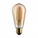 Ampoules - Ampoule led déco dorée 725lm, 55 W (Eq. Inc.), blanc chaud