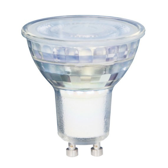 Ampoules - Réflecteur led verre GU10 450lm, 50W (Eq. Inc.), blanc chaud